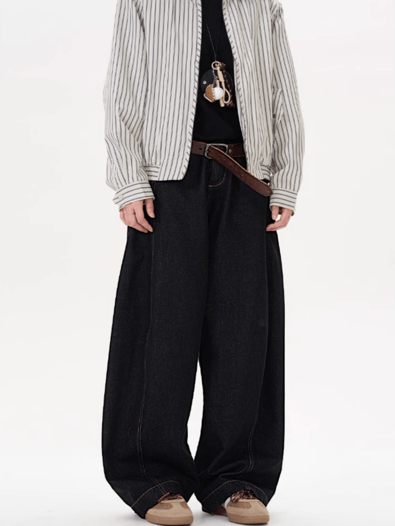 ワイドレッグデニムパンツ コットン / Wide Leg Denim N5518 - ファッション通販NNine（ナイン）