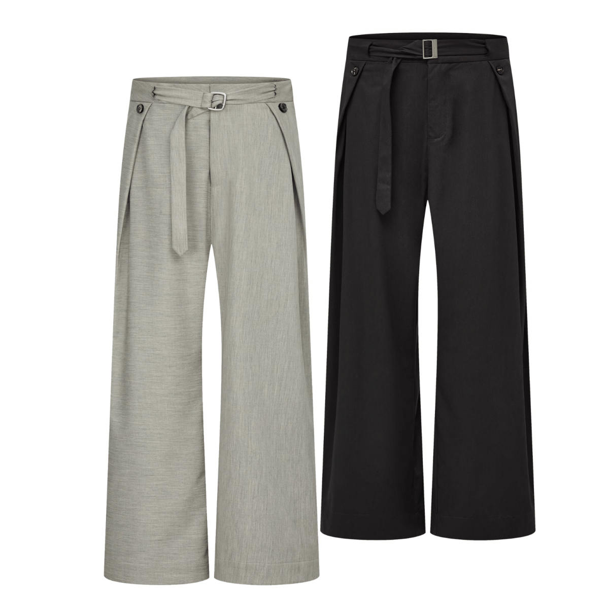 ドレープ タック ワイドスラックス / wide leg pants N5592 - ファッション通販NNine（ナイン）