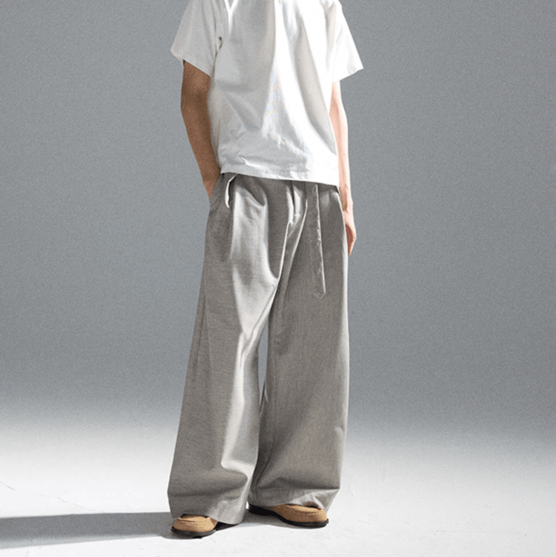ドレープ タック ワイドスラックス / wide leg pants N5592 - ファッション通販NNine（ナイン）
