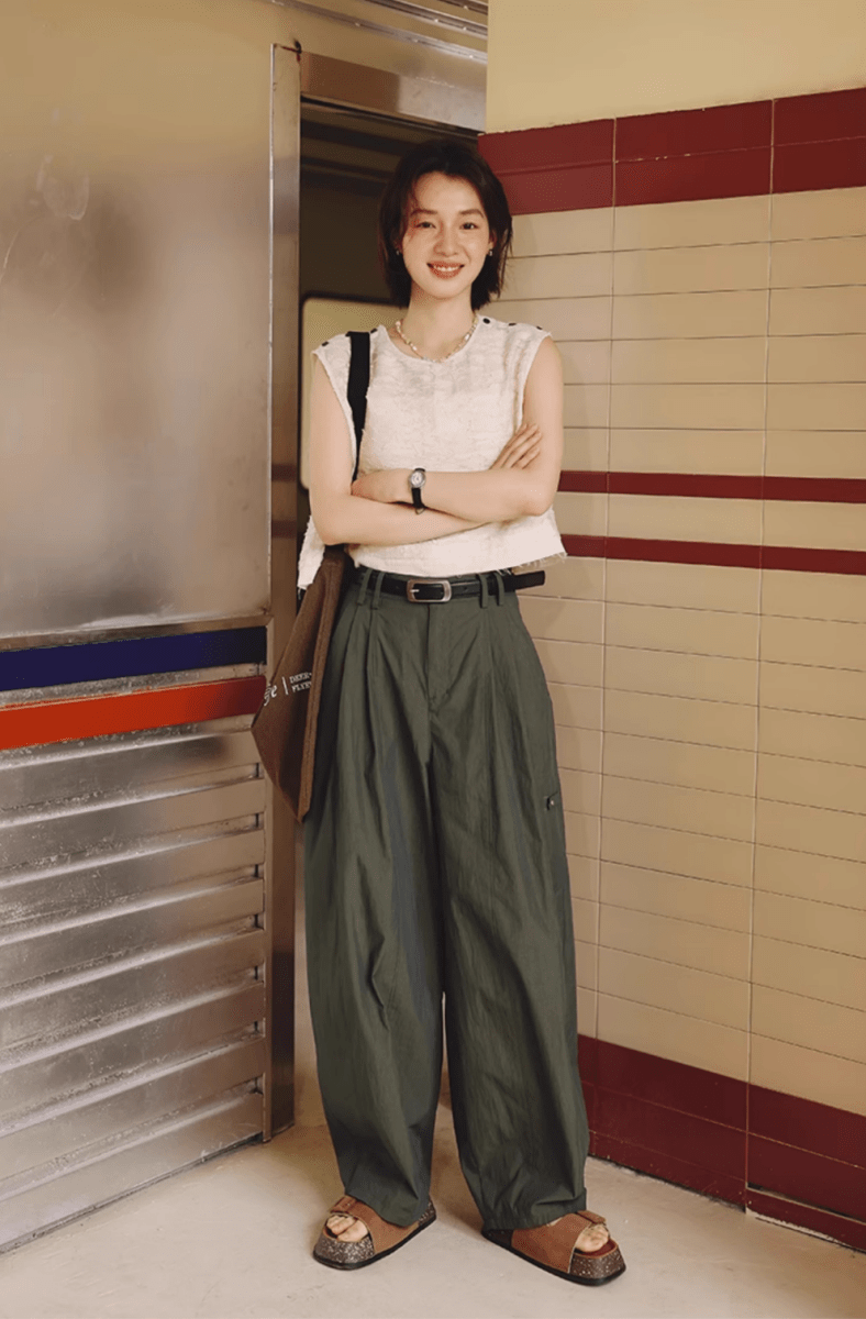 コットンナイロン タック バルーンワイドパンツ / wide pants N5597 - ファッション通販NNine（ナイン）