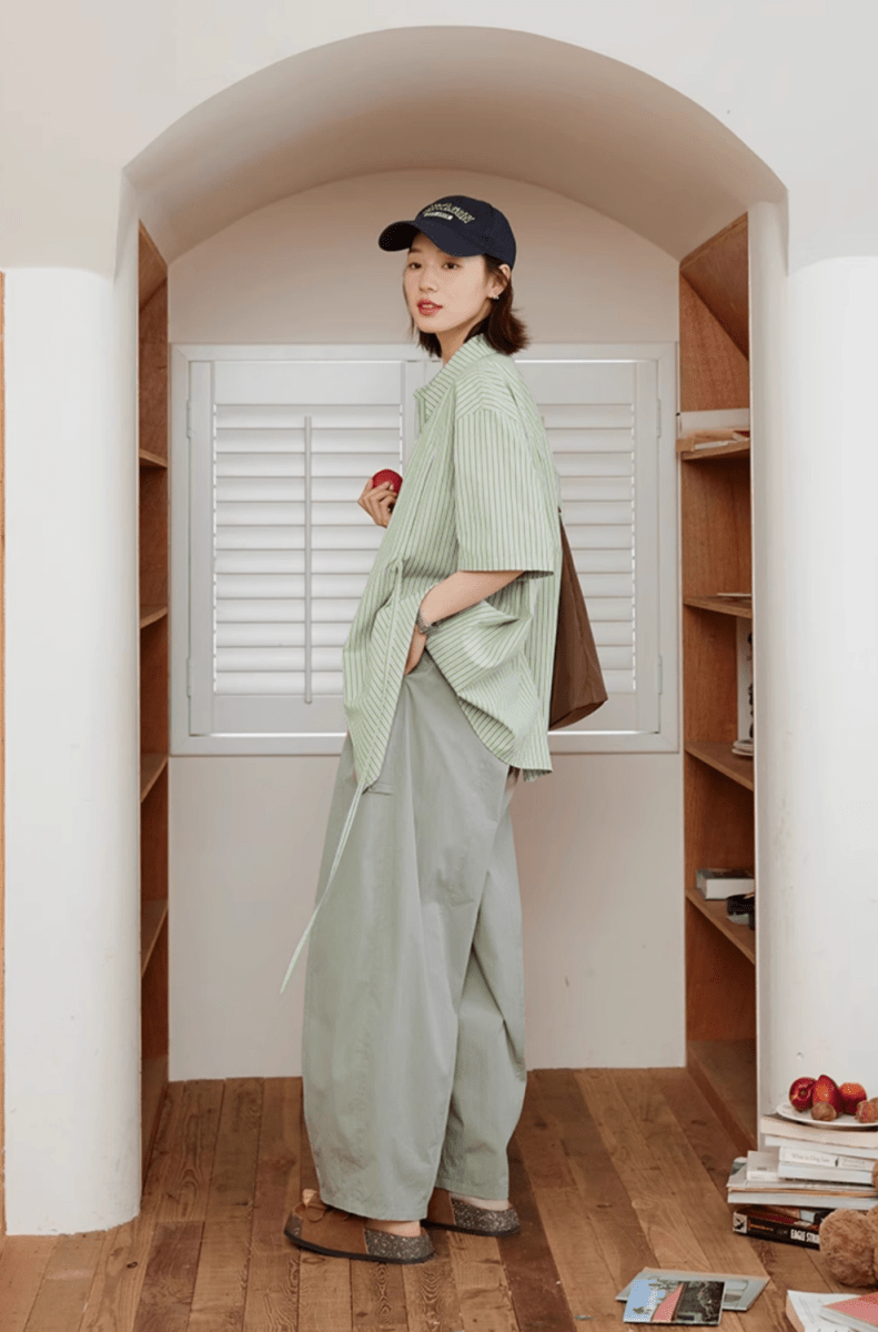 コットンナイロン タック バルーンワイドパンツ / wide pants N5597 - ファッション通販NNine（ナイン）
