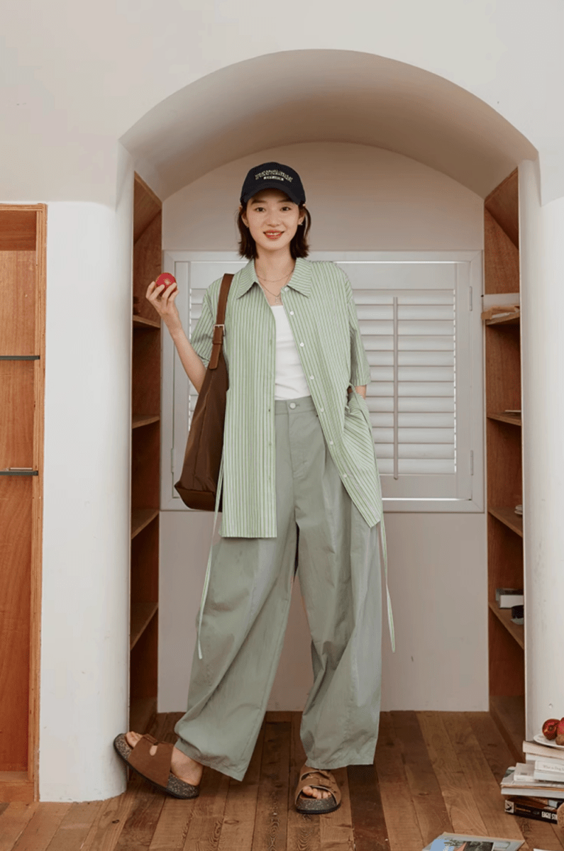コットンナイロン タック バルーンワイドパンツ / wide pants N5597 - ファッション通販NNine（ナイン）