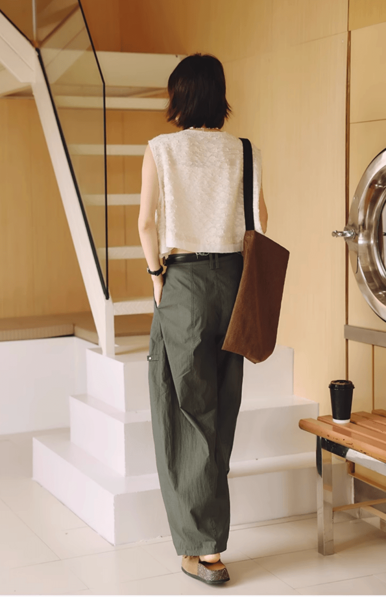 コットンナイロン タック バルーンワイドパンツ / wide pants N5597 - ファッション通販NNine（ナイン）