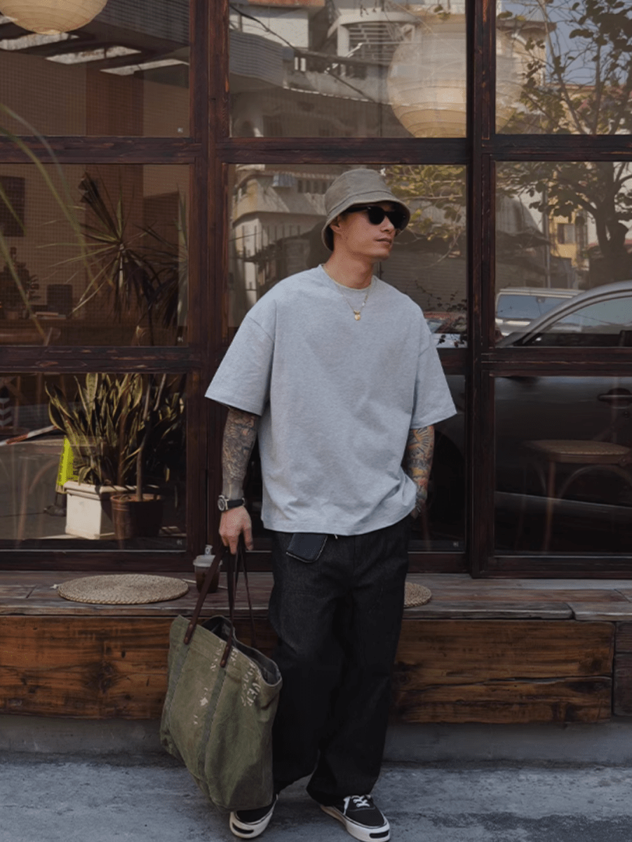 wide straight denim pants N5042 - ファッション通販 NNine(ナイン)
