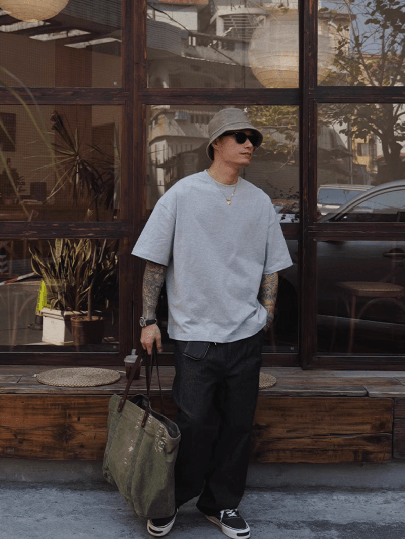 wide straight denim pants N5042 - ファッション通販 NNine(ナイン)