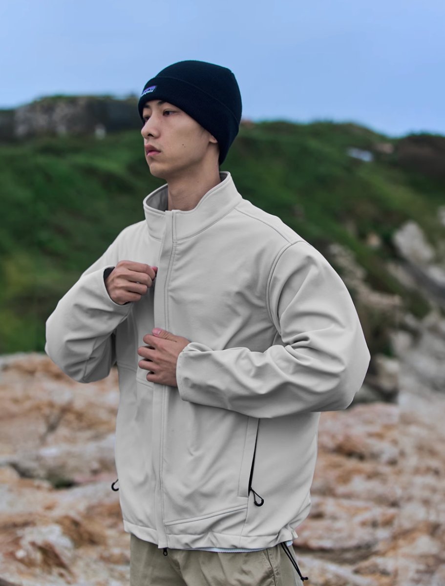 【撥水】Windproof stand collar blouson N4648 - NNine