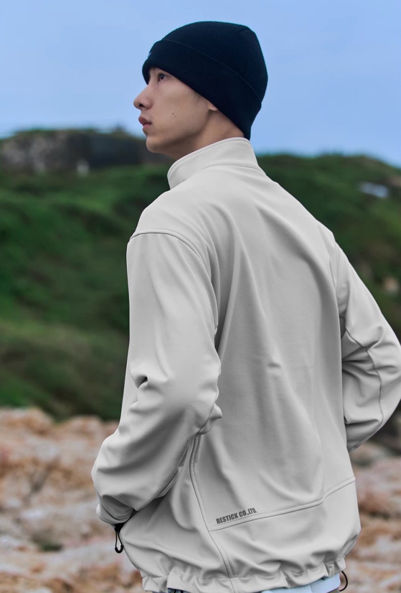 【撥水】Windproof stand collar blouson N4648 - NNine