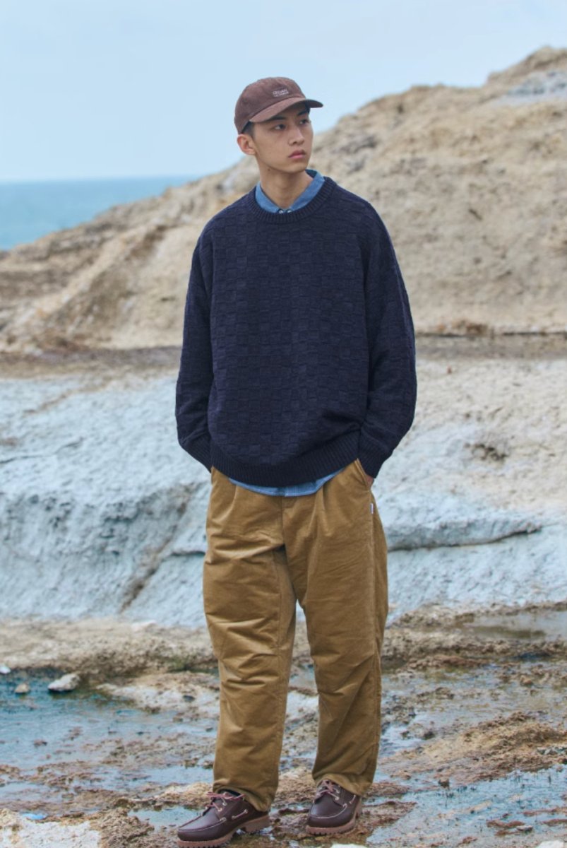 【テック繊維】wool knit sweater N4533 - NNine