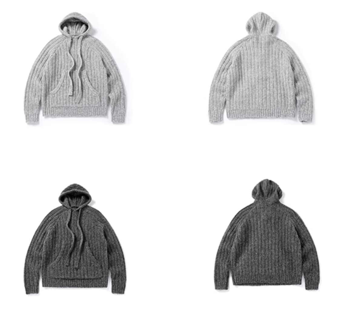 wool sweater hoodie N4777 - NNine
