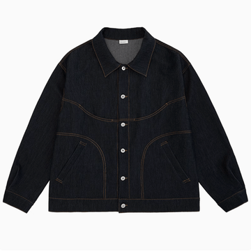 【NNine】WORK DENIM JACKET Men's 12 oz. work denim jacket | Casual outerwear that