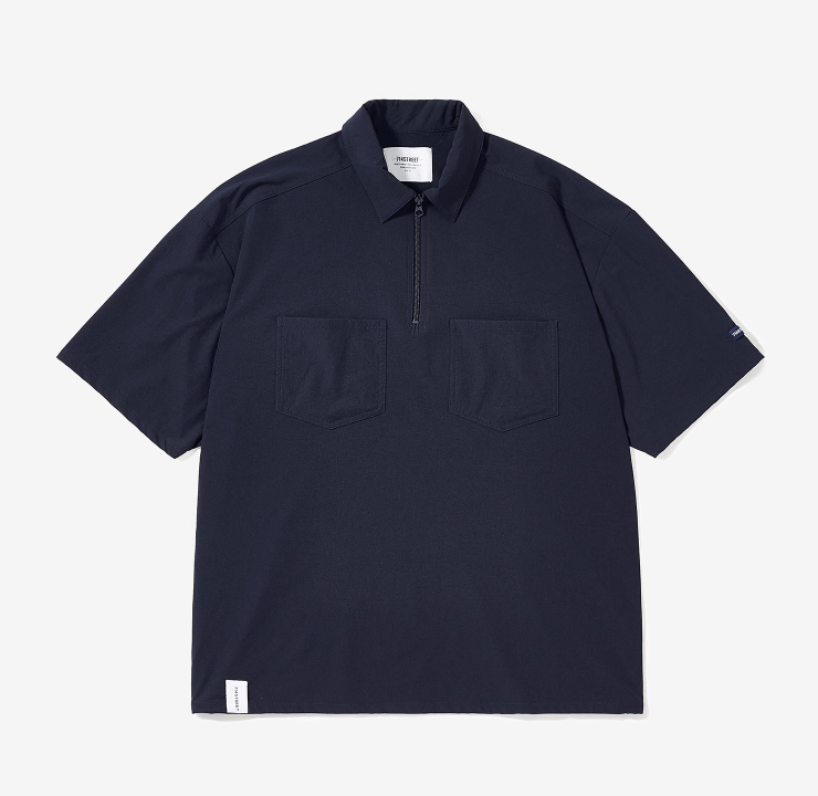 全方位ストレッチ ハーフジップシャツ 軽量 速乾 YKKジップ / Stretch Polo N5387 - メンズファッション通販 NNine(ナイン)