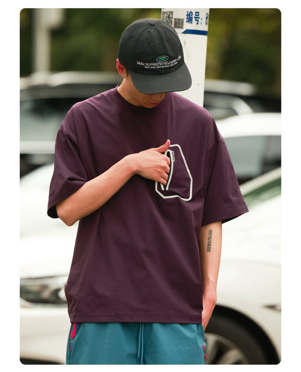 【接触冷感繊維】zip pocket t - shirt N3842 - NNine