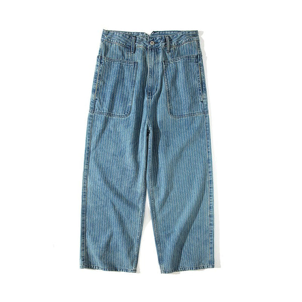 11OZ Retro Wash Stripe Denim Pants N2753 - NNine