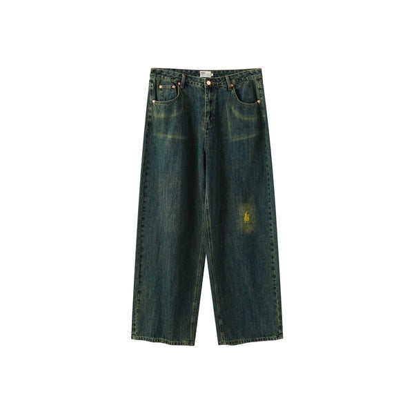 【13.7オンス】Damage processing heavy denim pants N2713 - NNine