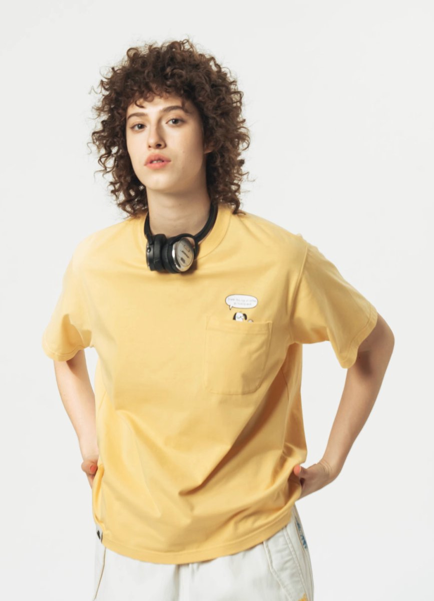 【240G】Back print T-shirt　N235 - NNine