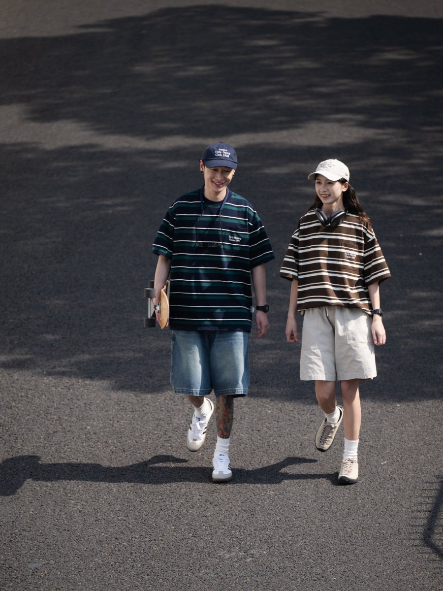【250G】Border T-shirt N3265 - NNine