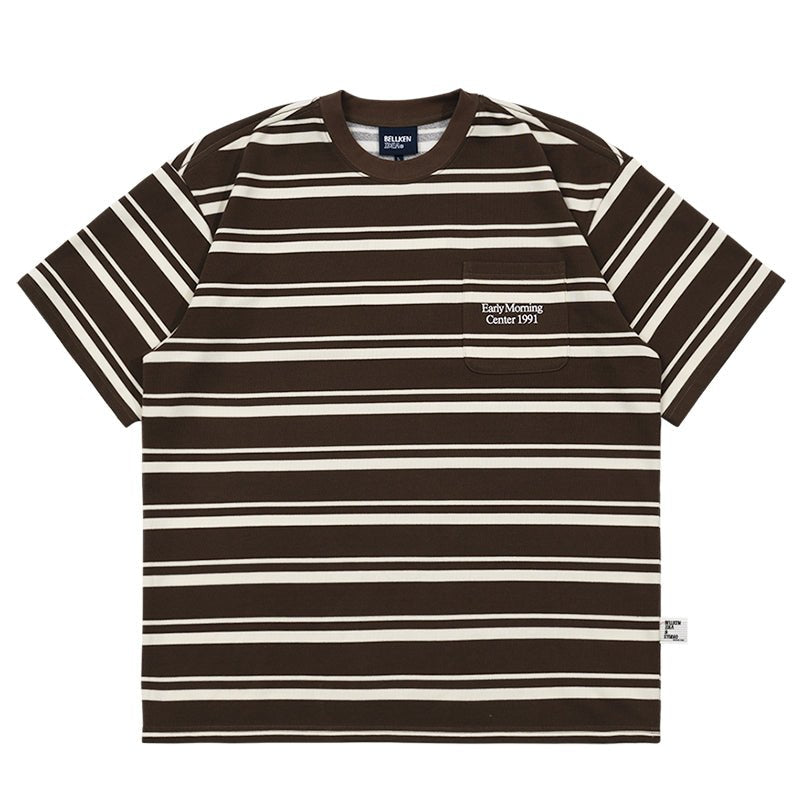 【250G】Border T-shirt N3265 - NNine