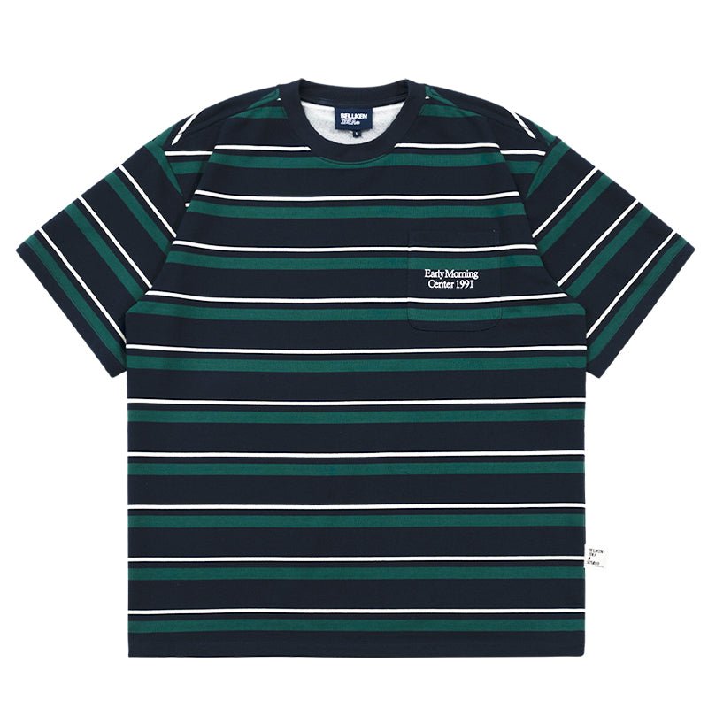【250G】Border T-shirt N3265 - NNine