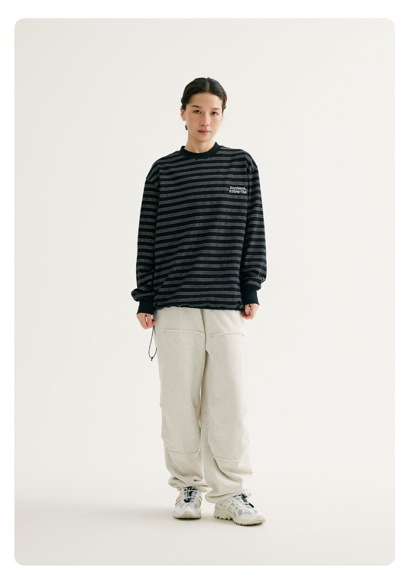 【300G】Border long -sleeved T-shirt　N192 - NNine