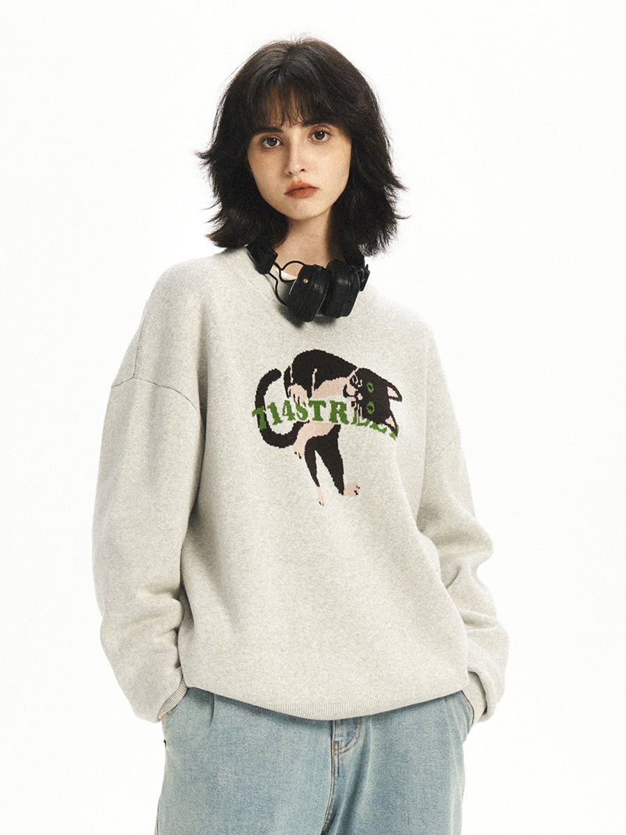 Animal hemp fabric knit sweater N2597 - NNine
