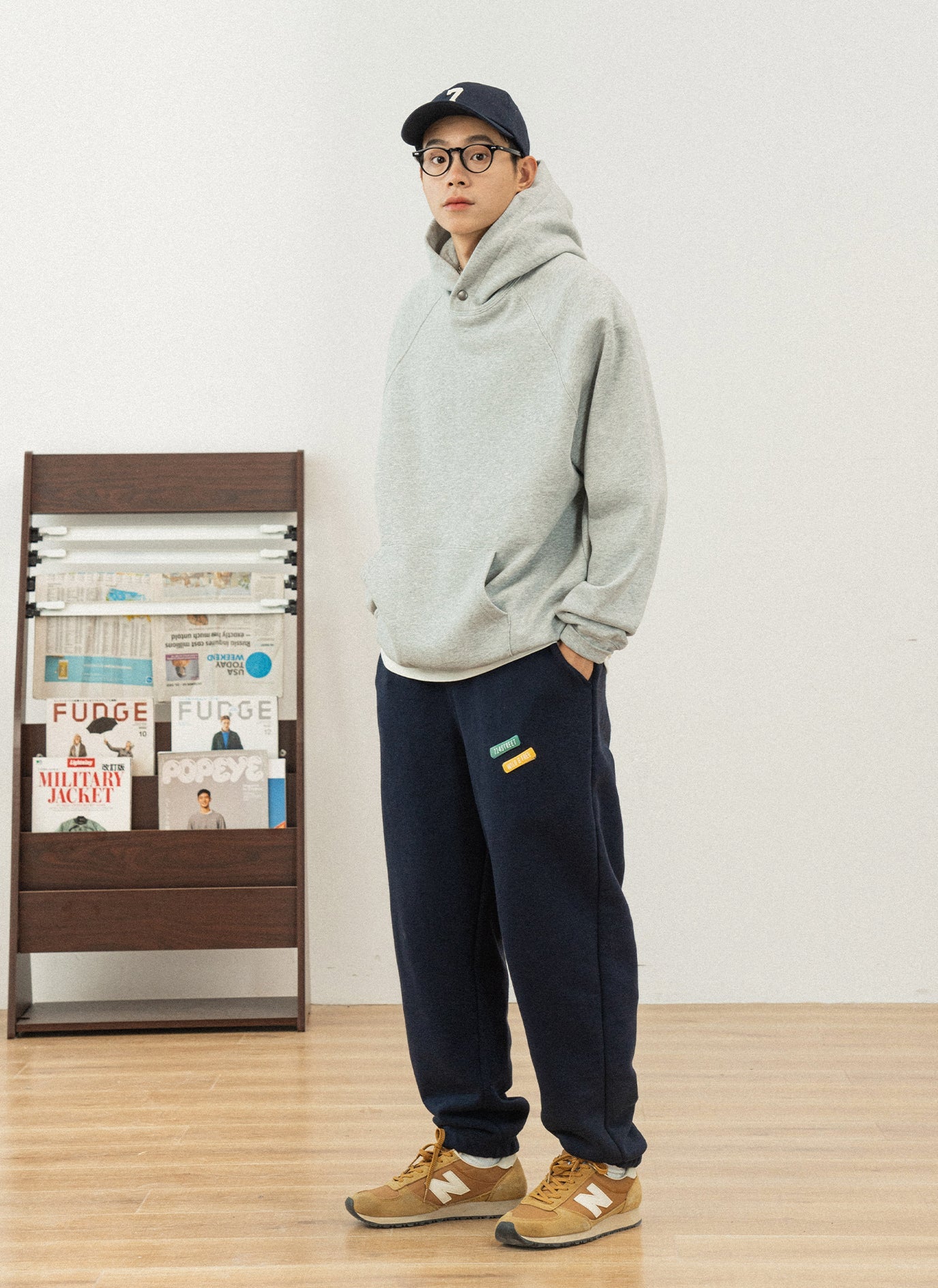 Back brushed sweat rib pants N990 - NNine