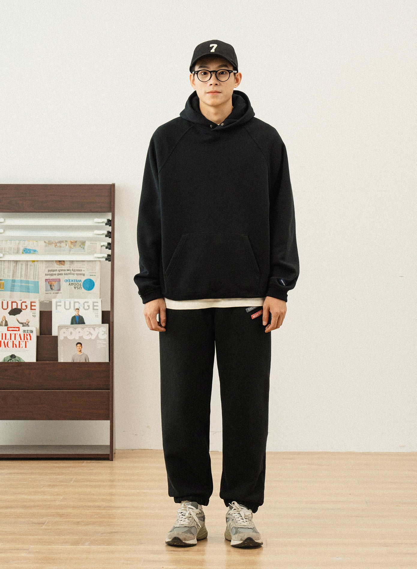 Back brushed sweat rib pants N990 - NNine