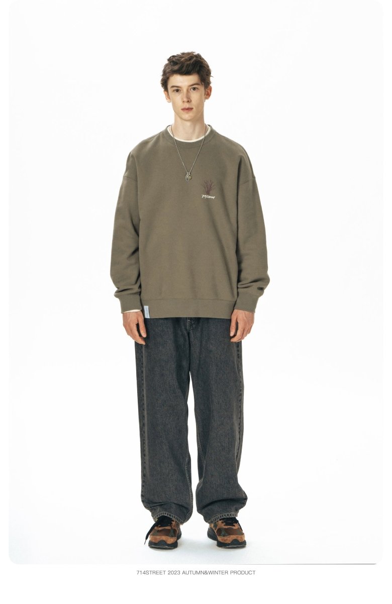 【夜光】Back print sweatshirt N2527 - NNine