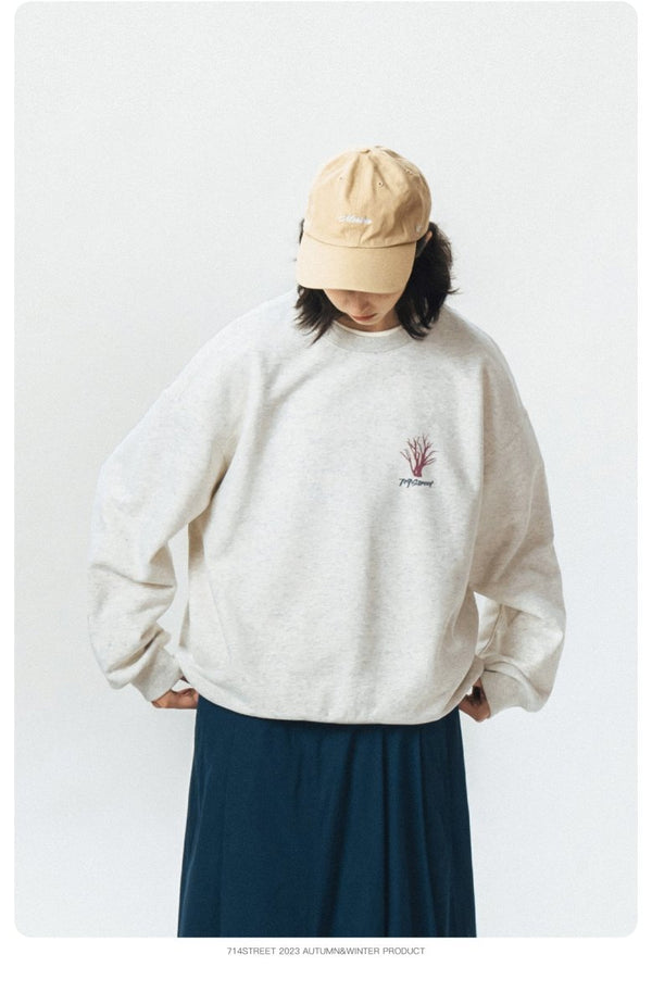【夜光】Back print sweatshirt N2527 - NNine