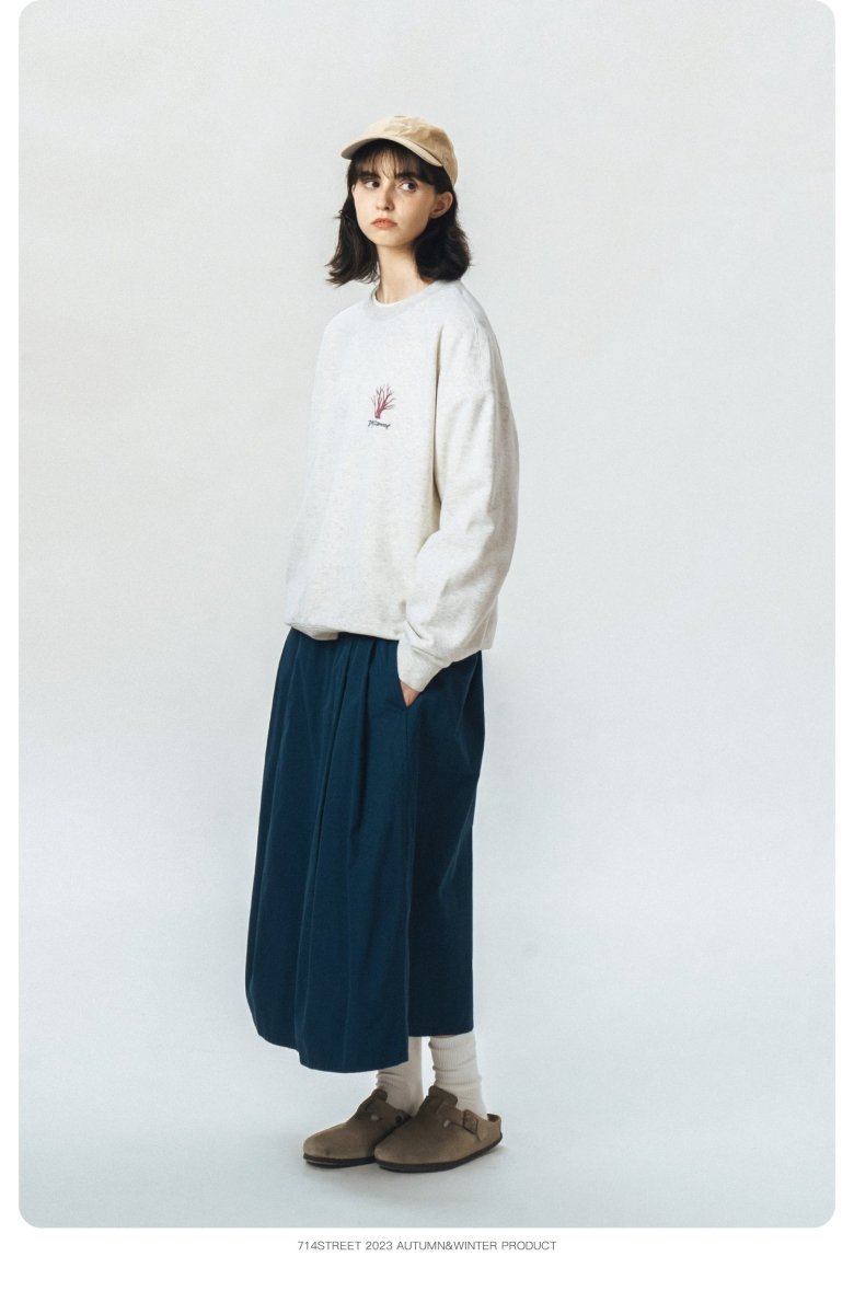 【夜光】Back print sweatshirt N2527 - NNine
