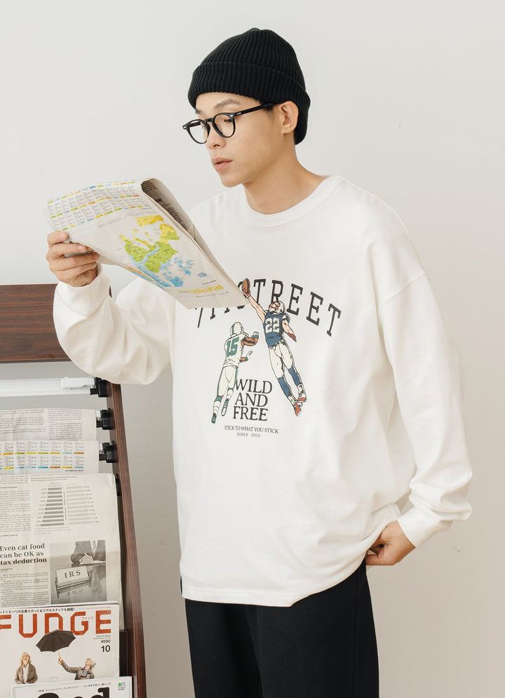 Baseball player long sleeve T-shirt　N788 - NNine