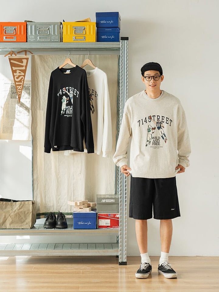 Baseball player long sleeve T-shirt　N788 - NNine