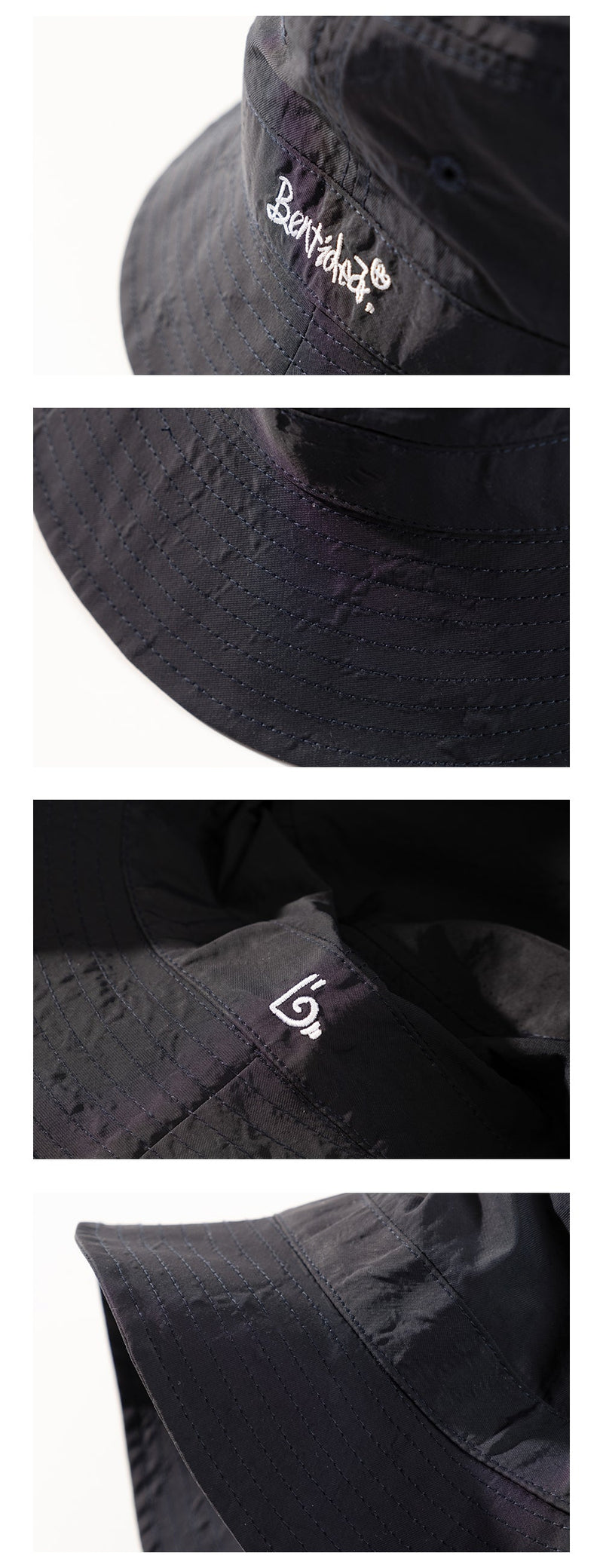 BENT IDEA logo embroidered bucket hat N807 - NNine