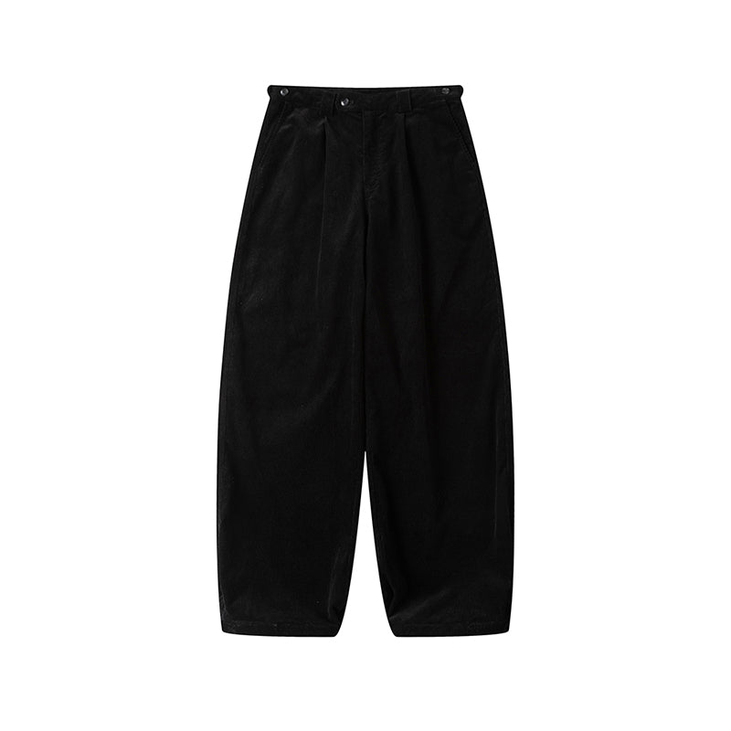 Black Corduroy Wide Pants N2614 - NNine