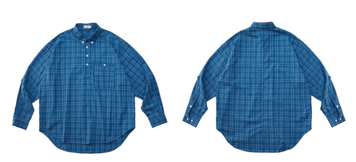 Blue check shirt N3273 - NNine