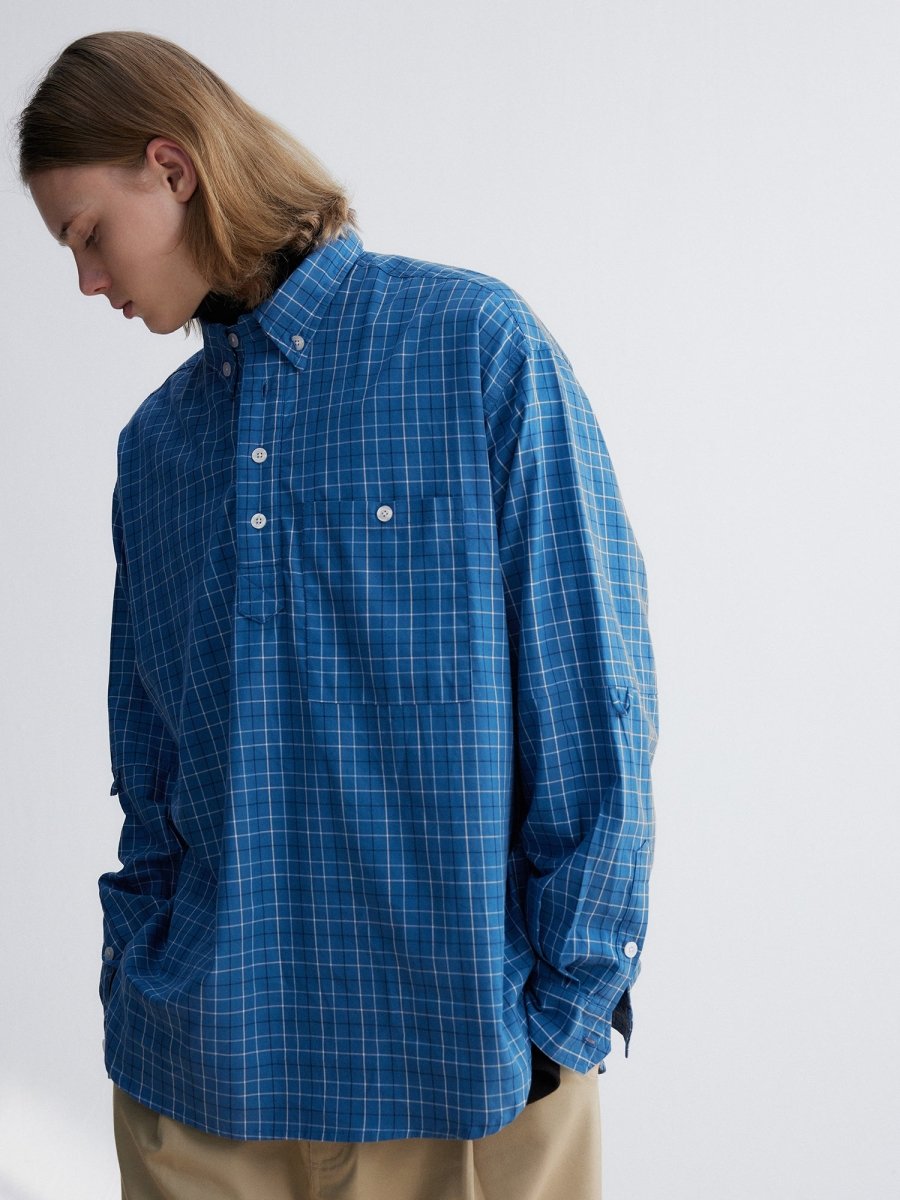 Blue check shirt N3273 - NNine