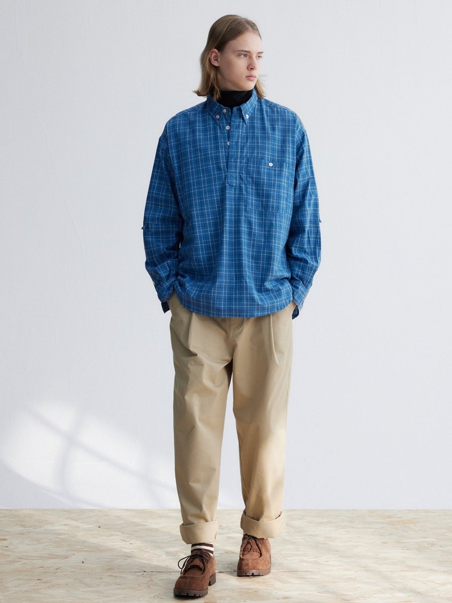 Blue check shirt N3273 - NNine