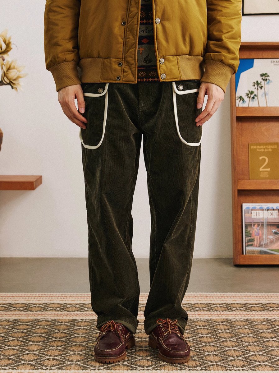 BOUND SEAM Pocket Corduroy Pants N2925 - NNine