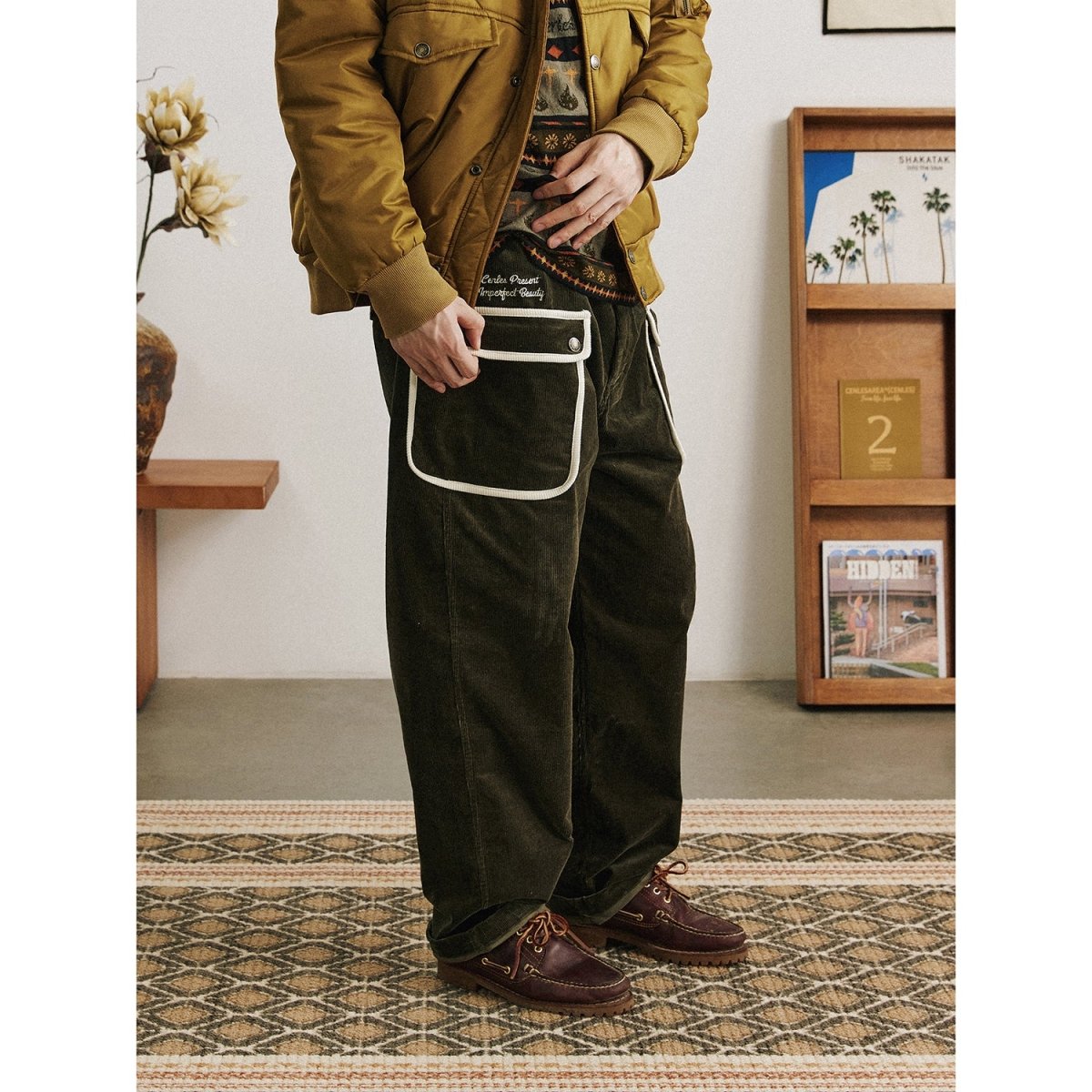 BOUND SEAM Pocket Corduroy Pants N2925 - NNine