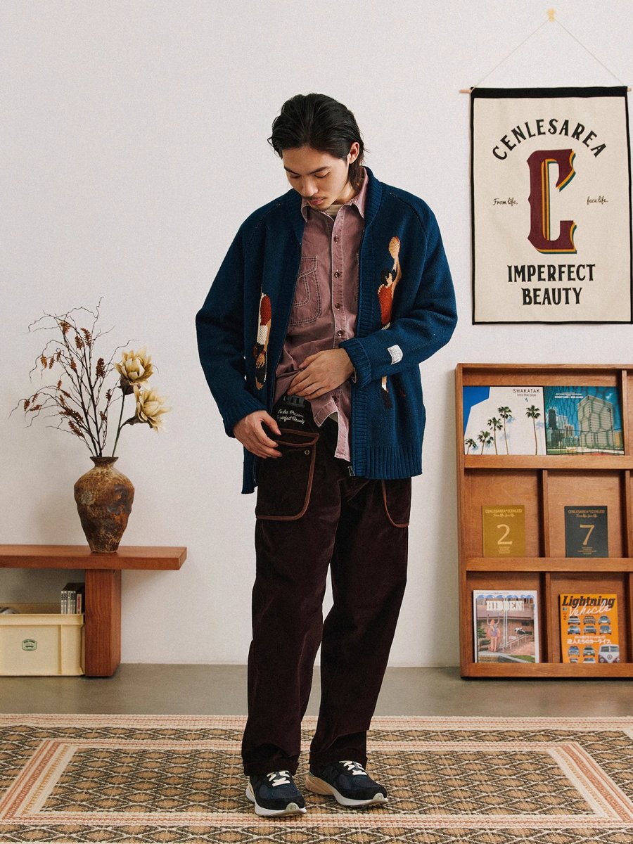 BOUND SEAM Pocket Corduroy Pants N2925 - NNine