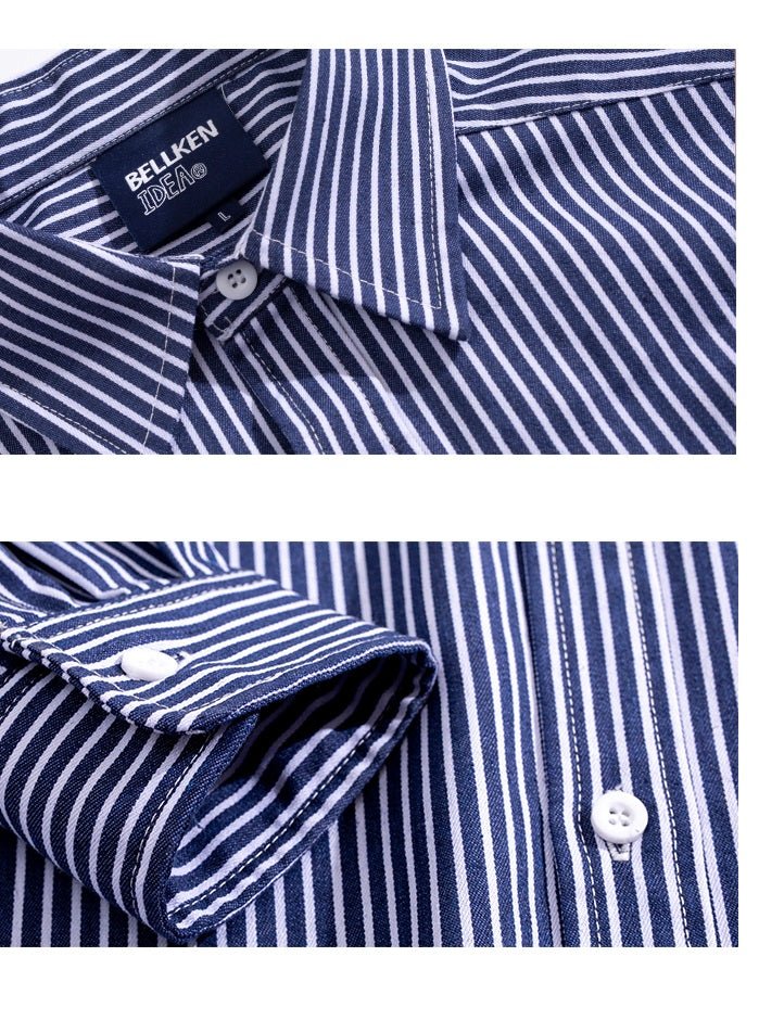 Classic design striped shirt N1807 - NNine