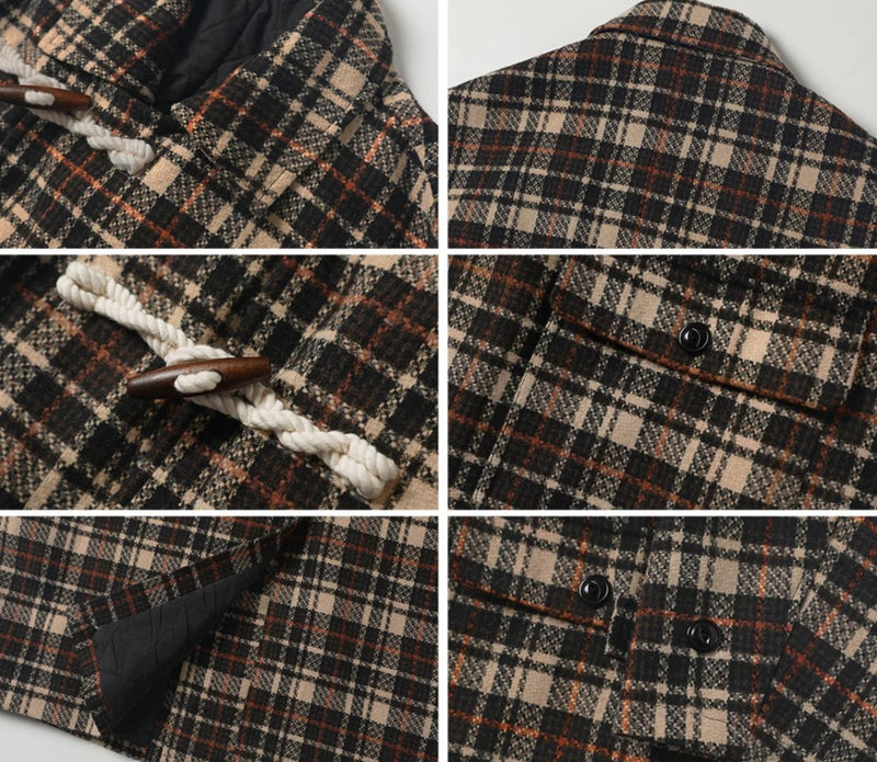 Classic horn button wool blend coat N2943 - NNine