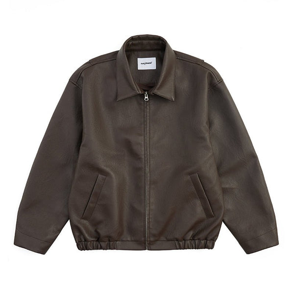 clean fit leather jacket N3042 - NNine