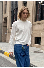 Clean fit white T -shirt N2732 - NNine