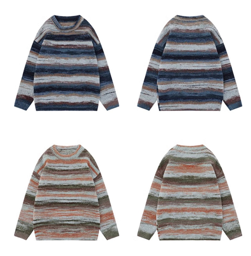 Color border knit sweater N2988 - NNine