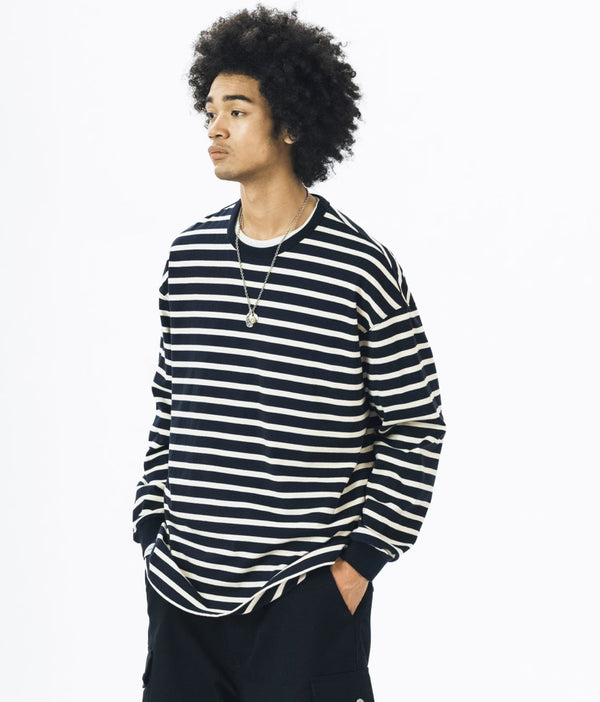 Contrast border T -shirt N2358 - NNine