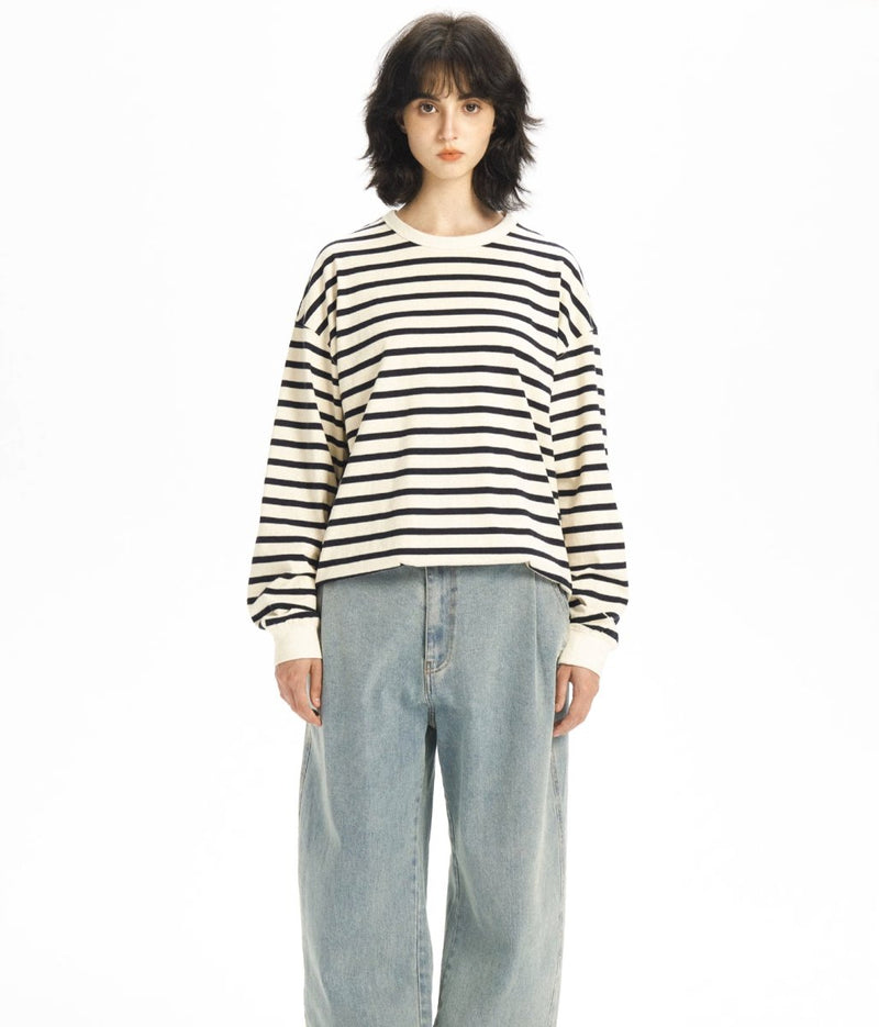 Contrast border T -shirt N2358 - NNine