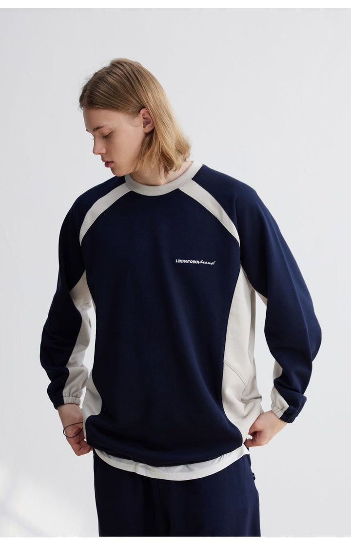 Contrast color sweatshirt N3048 - NNine