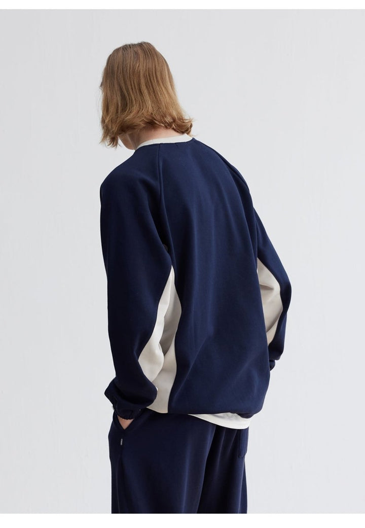 Contrast color sweatshirt N3048 - NNine