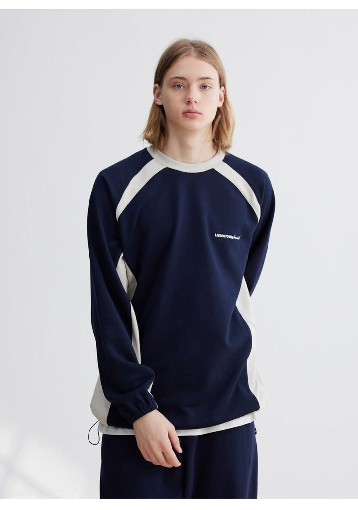 Contrast color sweatshirt N3048 - NNine