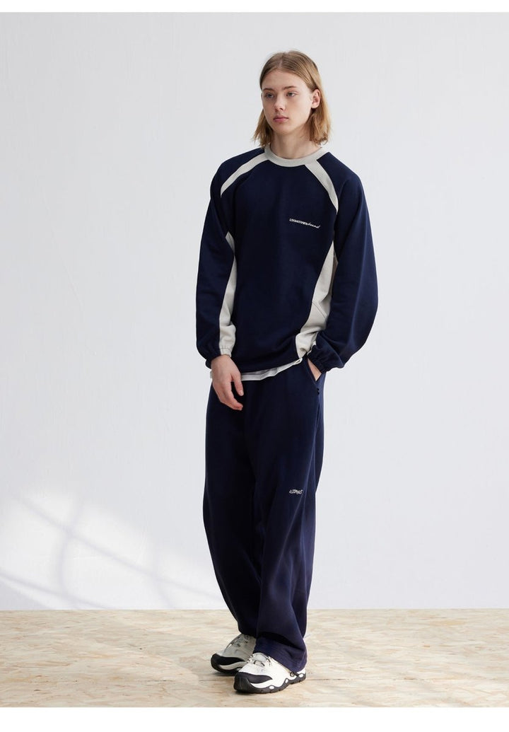 Contrast color sweatshirt N3048 - NNine